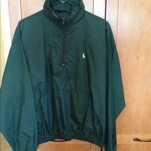 Forest green polo jacket